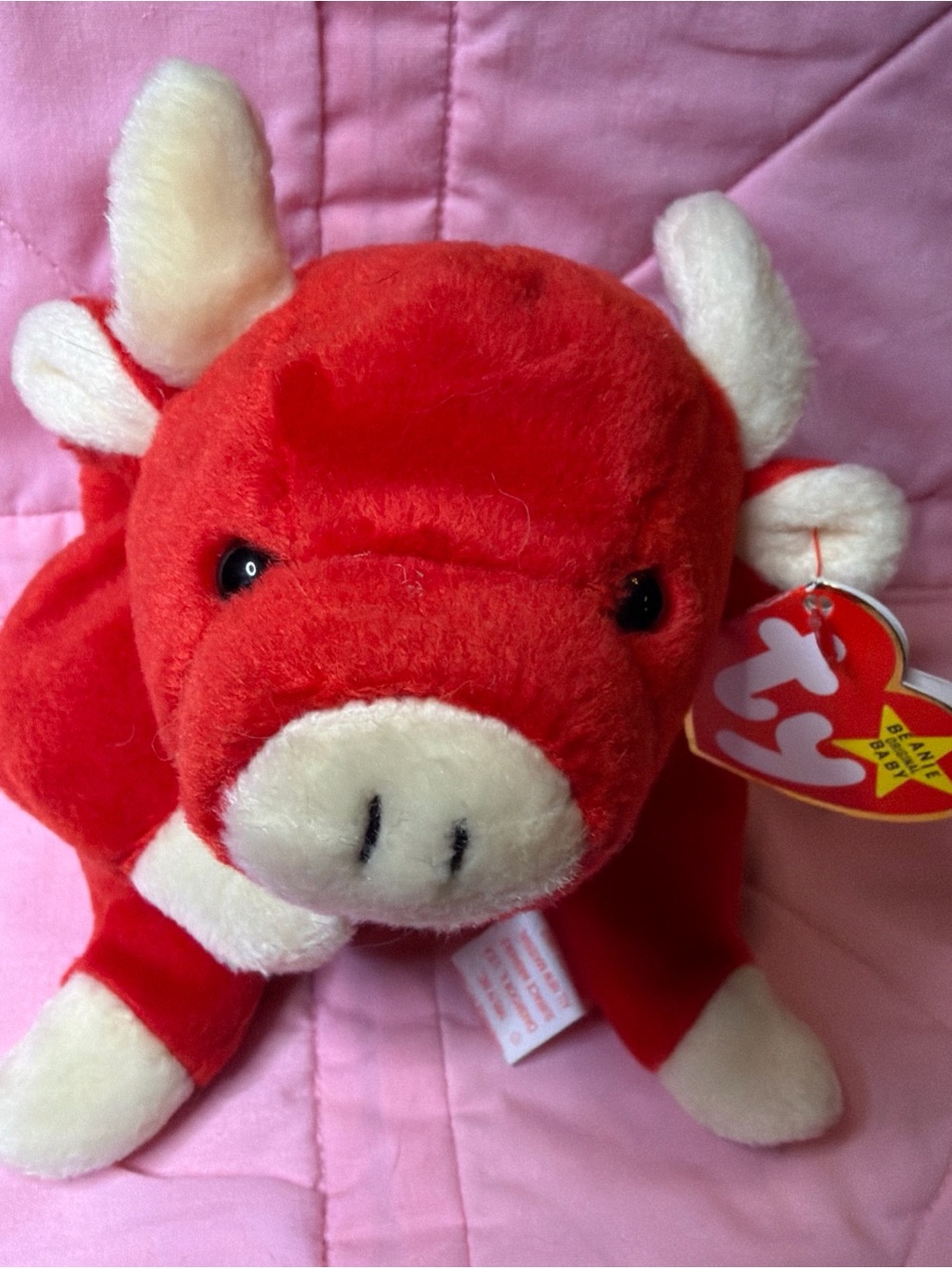 Ty Beanie Buddy Snort the Bull Plush Toy - 4002